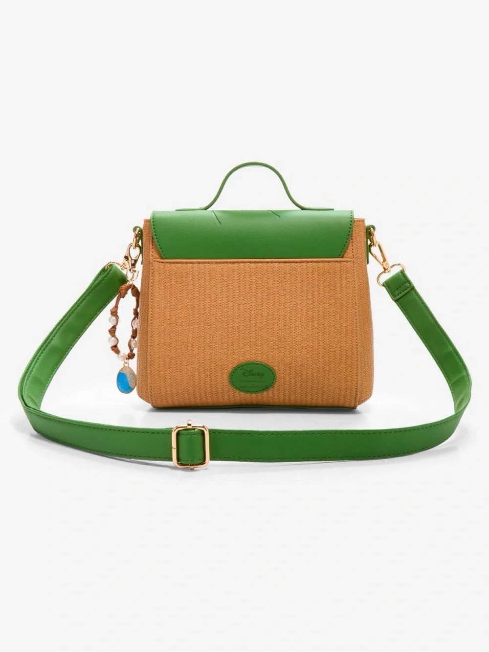 New Her Universe Disney Moana Rattan Leaf Crossbody Bag With Charm - Picture 3 of 6